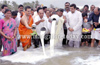Fishermen perform pooja for safety